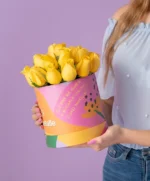 arreglo de 20 rosas amarillas