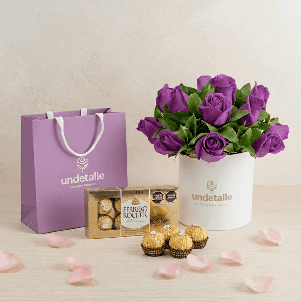 Box de Rosas Moradas