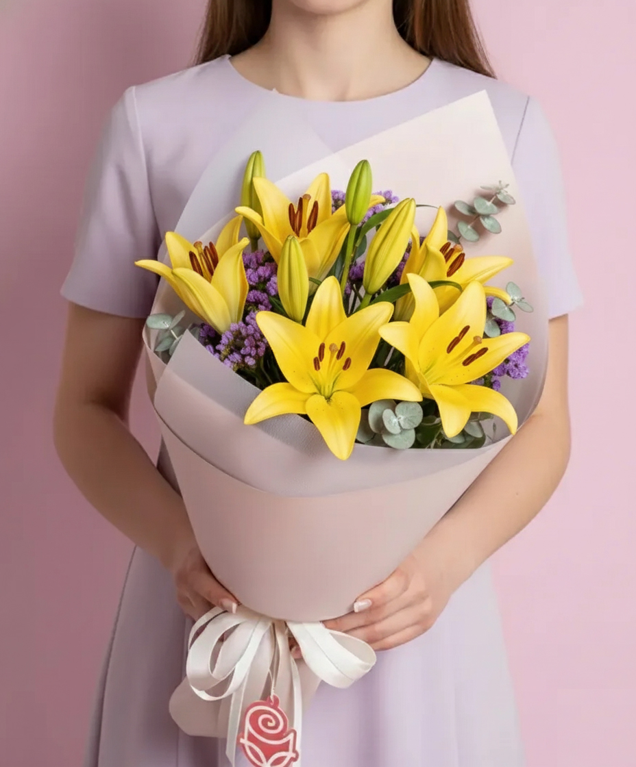 Ramo de Lirios Amarillos
