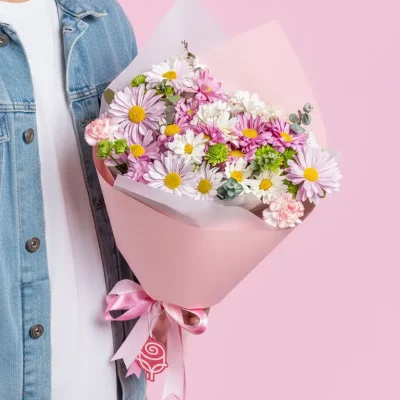 ramo-petit-de-margaritas-rosadas